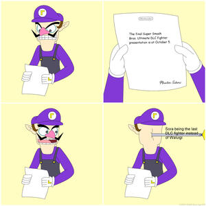A Blade In The Face For Waluigi